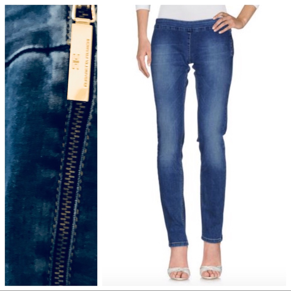 NWT Elisabetta Franchi couture skinny jeans sz 30